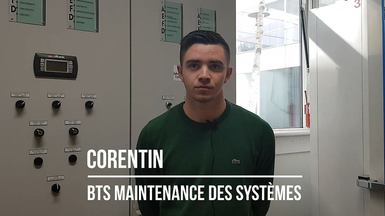 Corentin - Apprenti Technicien Supérieur en Maintenance des Systèmes